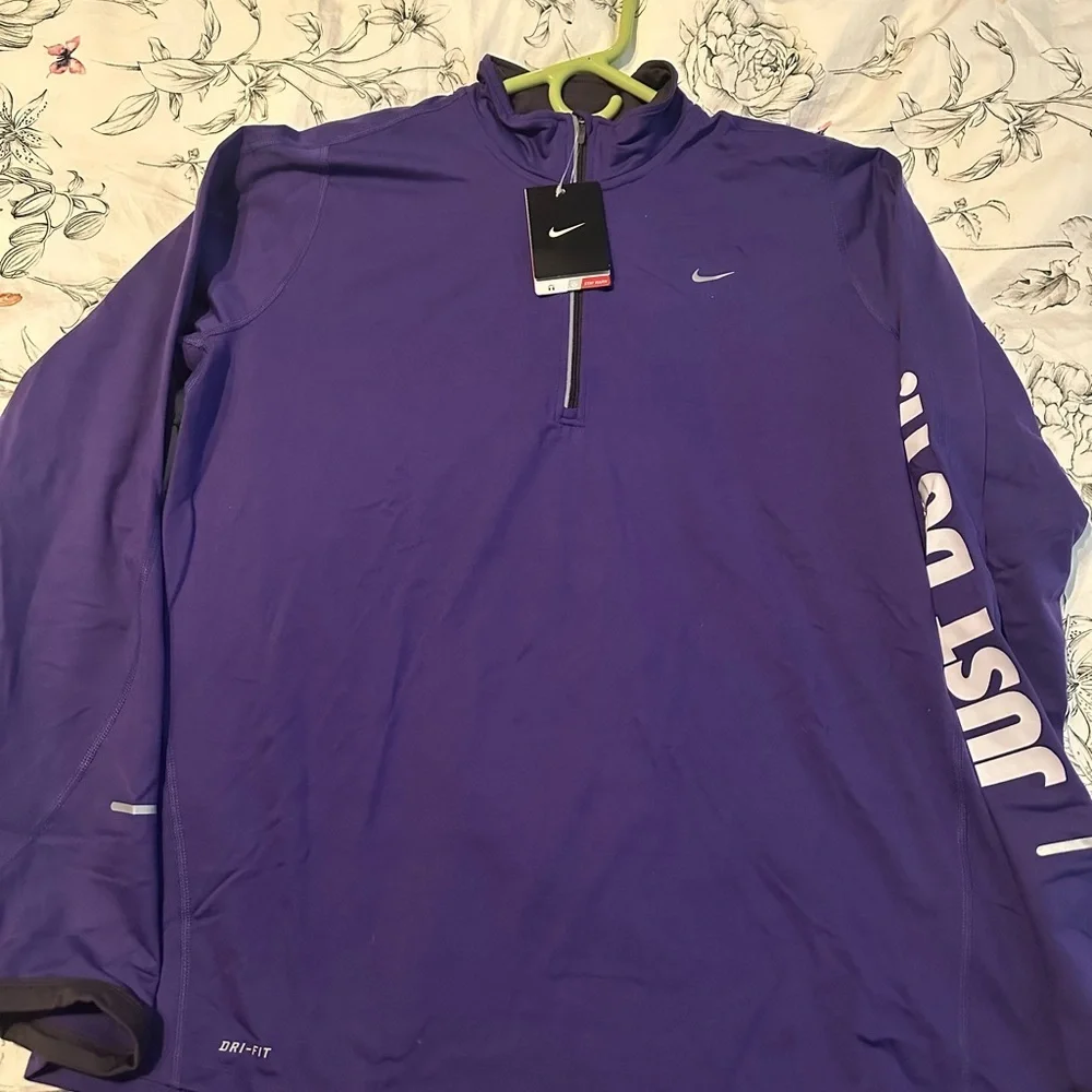 Nike Purple Dri-FIT Pullover
